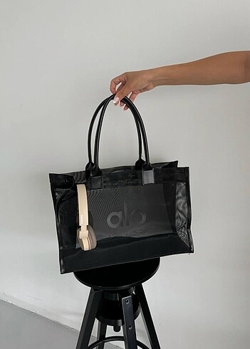 ALO Sheer Tote ? Black ? Çanta Üst Kalite -