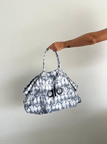 ALO Yoga Iconic Shopper ? Grey Tiedye ? Çanta Üst Kalite -