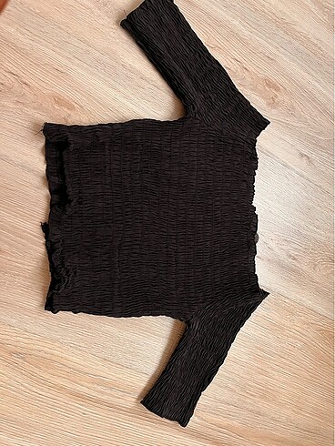 Bershka siyah crop