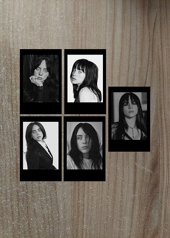 Billie Eilish Siyah Polaroid Set
