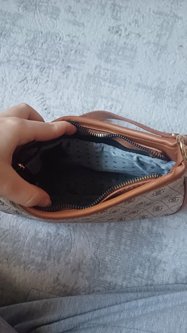 Bej Deri Tokalı Kadın Çanta - Görsel 2