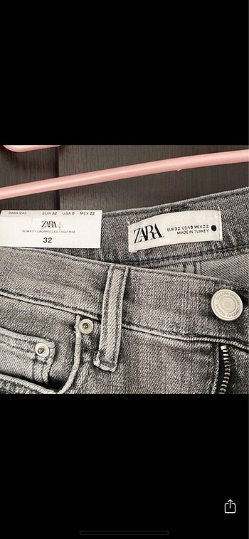 Zara Zara straight paça etiketli pantolon