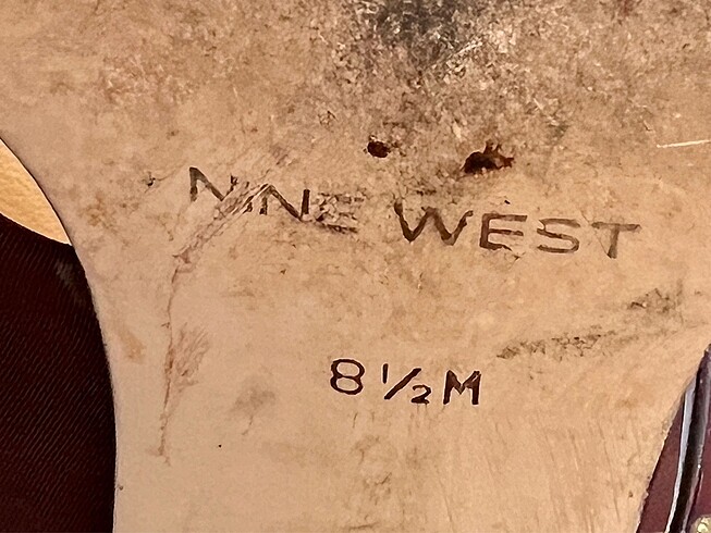 38 Beden kahverengi Renk Nine West yazlık terlik