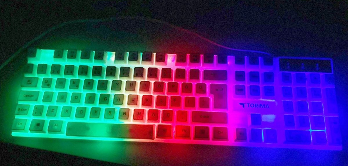 TORİMA RGB LED IŞIKLI KLAVYE - Görsel 2
