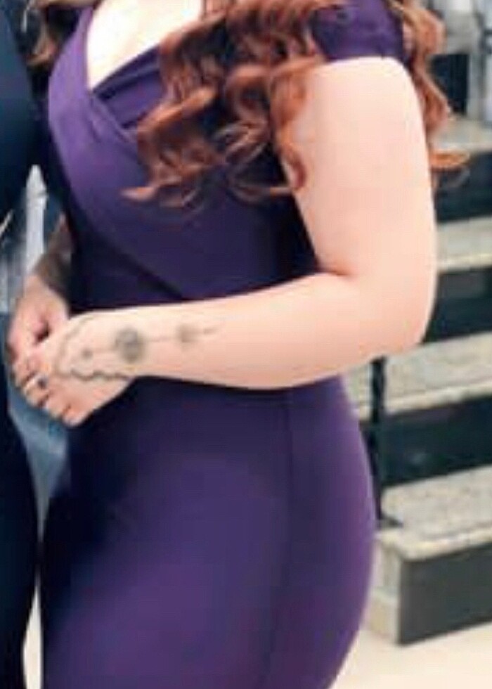 Mor Abiye Elbise - Görsel 4