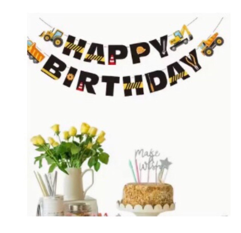 İnşaat Temalı Doğum Günü Seti - Görsel 4