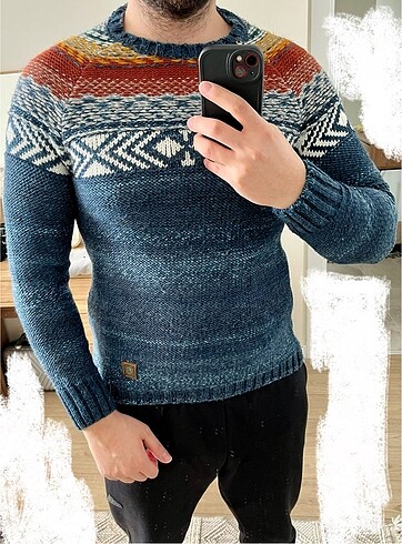 l Beden çeşitli Renk Slim fit kazak