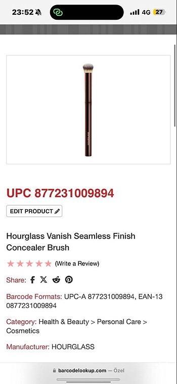 Hourglass Hourglass Fırça