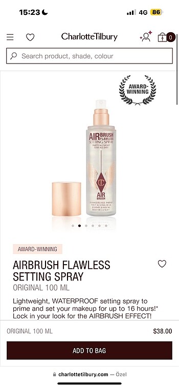 CHARLOTTE TILBURY FIXING SPREY