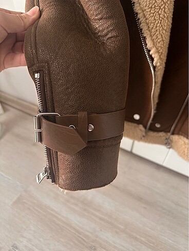 s Beden Bershka biker mont taba rengi