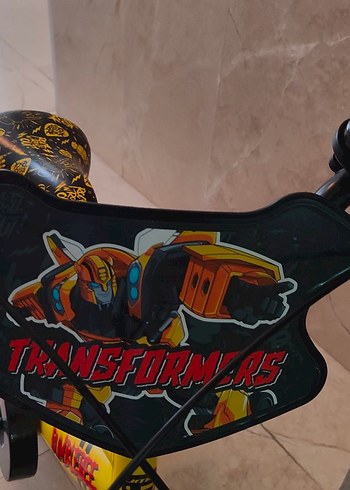 Beden sarı Renk Sarı Transformers Desenli Üç Tekerlekli Bisiklet