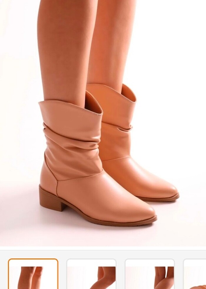 Shooberry nude cilt körüklü kısa bot çizme - Görsel 2
