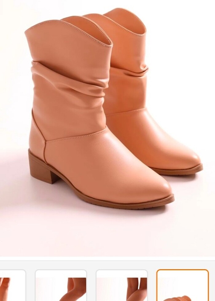 Shooberry nude cilt körüklü kısa bot çizme - Görsel 3