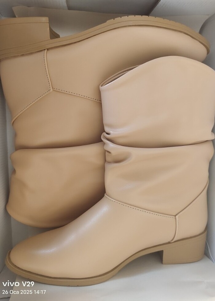 Shooberry nude cilt körüklü kısa bot çizme - Görsel 4