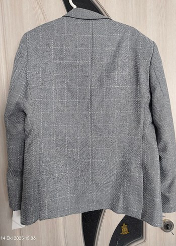 Guerro Gri çizgili Düğmeli Erkek Ceketi - Görsel 4