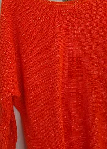 turuncu simli tunik kazak - Görsel 2