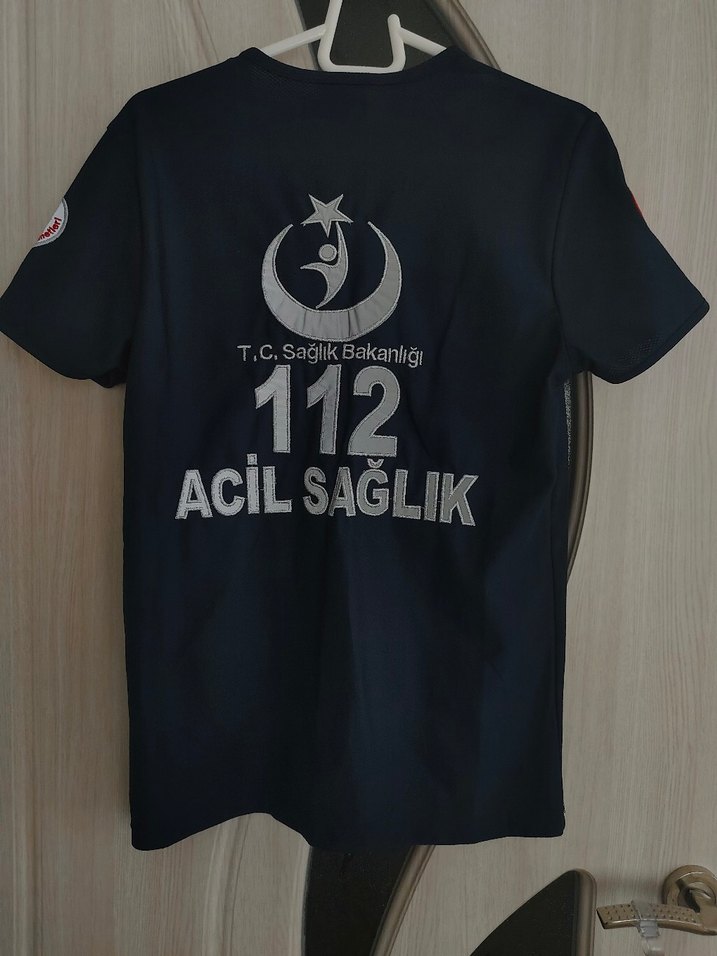 112 acil kısa kollu yazlık t-shirt - Görsel 3