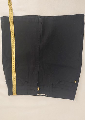 Siyah gabardin mini etek - Görsel 2