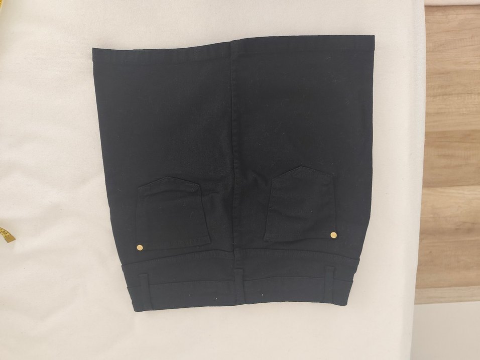 Siyah gabardin mini etek - Görsel 3