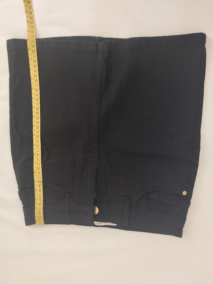 Siyah gabardin mini etek - Görsel 2