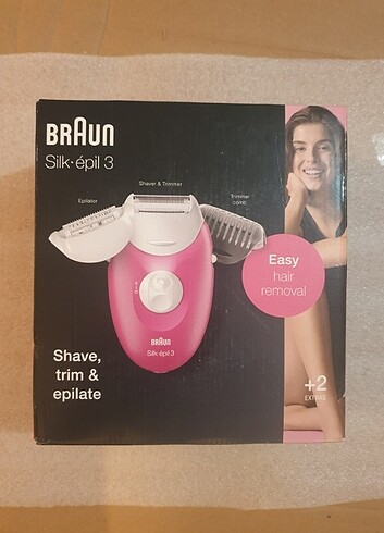 Braun 3410 epilasyon. Sıfır