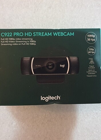 Logitech c922 profesyonel webcam. Sıfır 