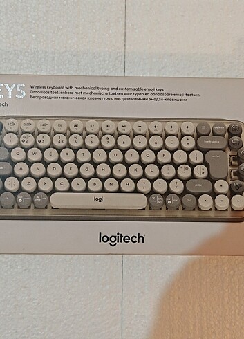 Logitech pop keys mekanik klavye gri renk. Sıfır - Görsel 5