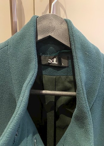 Adil Işık Düğmeli Yeşil Kadın Kaban - Görsel 3