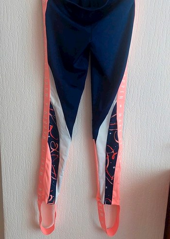 Zara Sik Ve Rahat Lacivert Beyaz Spor Tayt