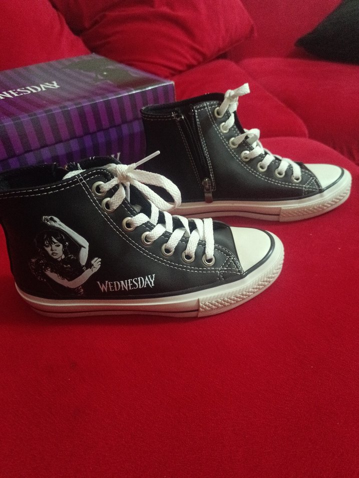 Siyah kız çocuk Spor Ayakkabı - Görsel 2