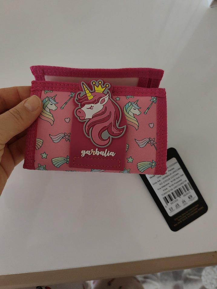 Renkli Baskılı Unicorn Kiz çocuk Cüzdanı - Görsel 2