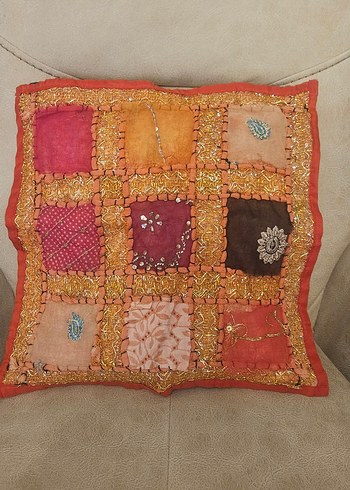 Bohem Nakışlı Çok Renkli Yastık Kılıfı - Görsel 2