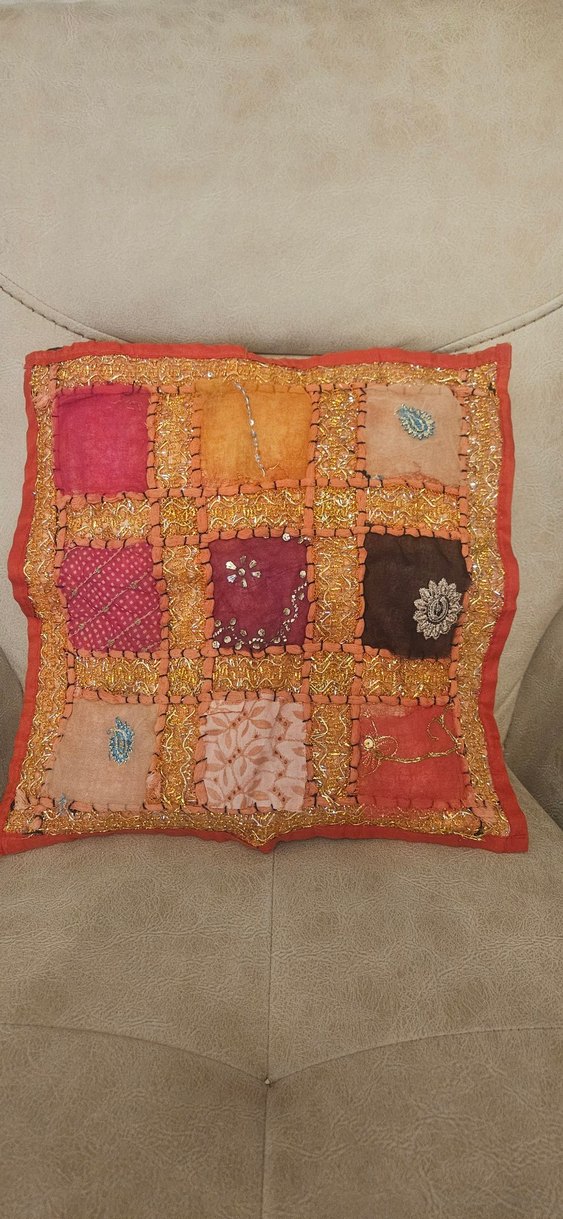 Bohem Nakışlı Çok Renkli Yastık Kılıfı - Görsel 2