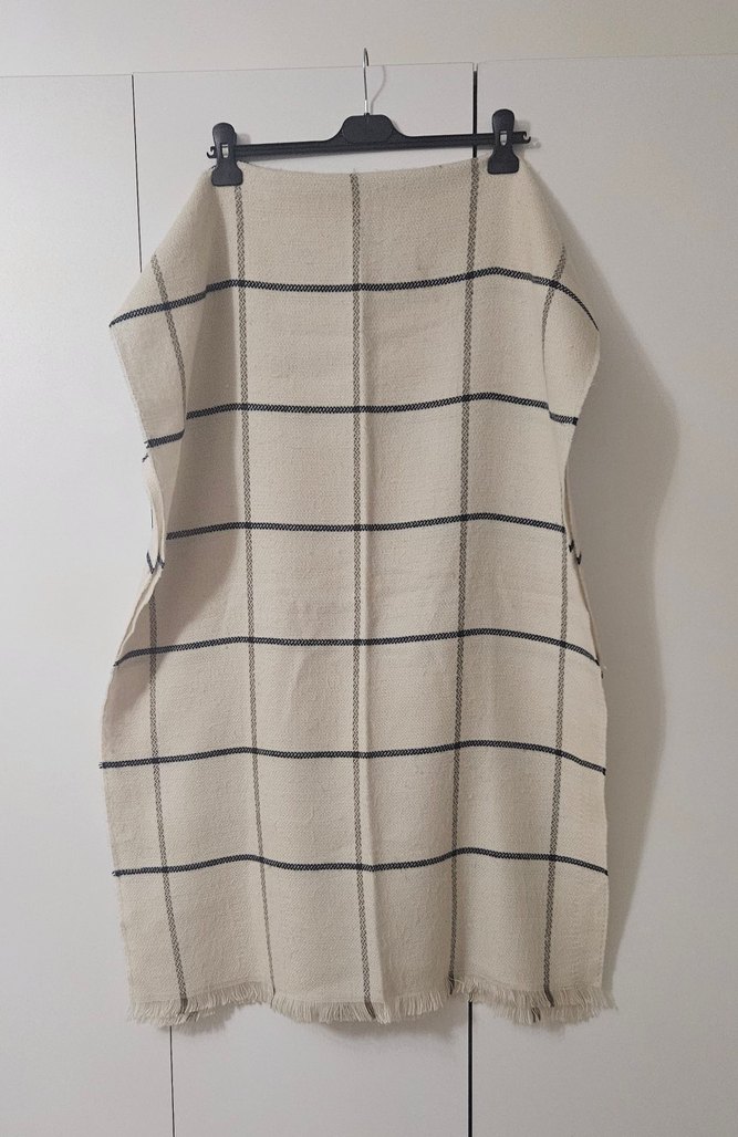 Bej Pamuklu Bohem Kadın Şal - Görsel 2