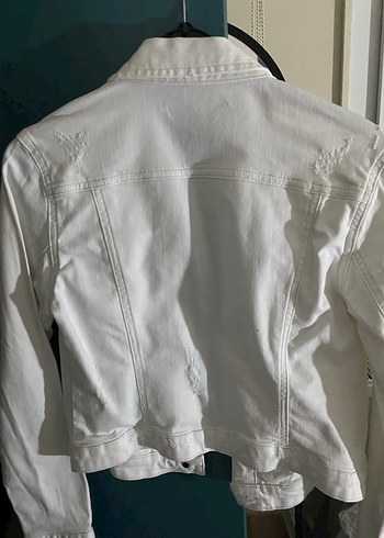 MAVİ MARKA Beyaz Düğmeli Kadın Denim Ceket - Görsel 3