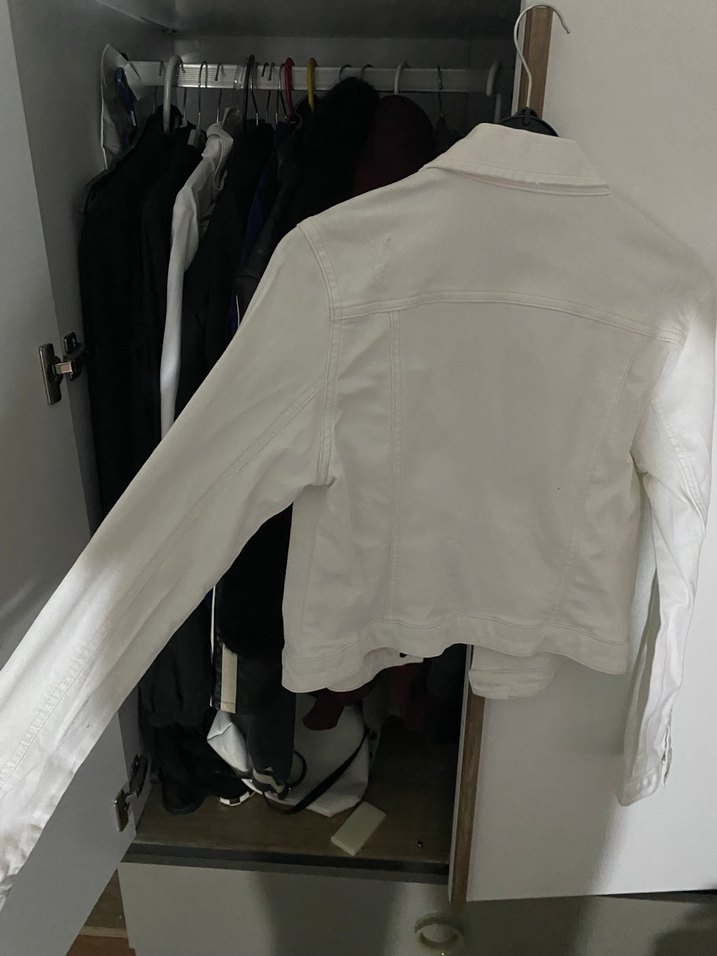 MAVİ MARKA Beyaz Düğmeli Kadın Denim Ceket - Görsel 4