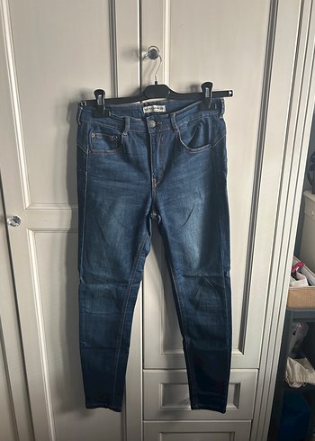 Kadın Mavi Kot Pantolon, Normal Boy