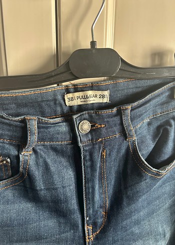 38 Beden Kadın Mavi Kot Pantolon, Normal Boy