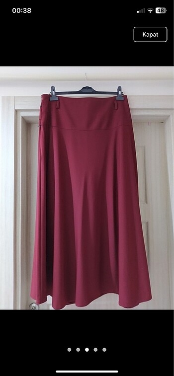 46 Beden Bordo etek