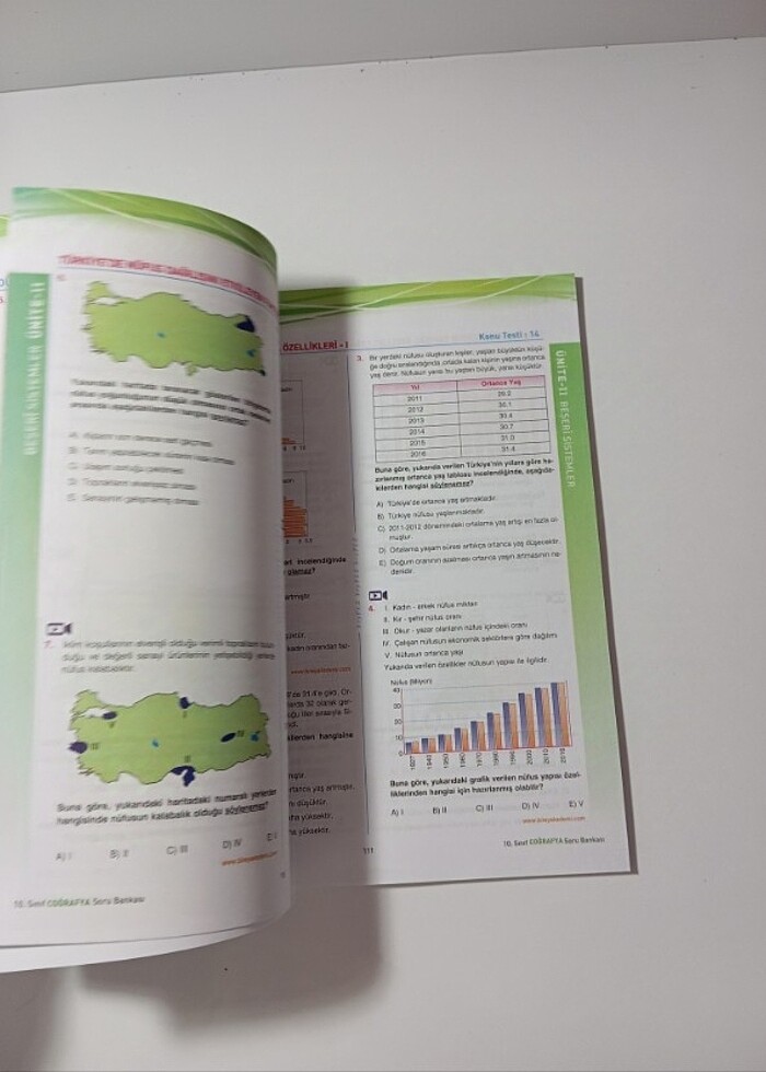 10. Sınıf coğrafya test kitabi  - Görsel 3