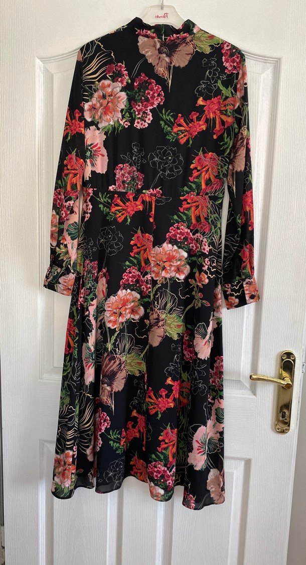 Çiçek Desenli Uzun Bohem Kadın Elbise - Görsel 2