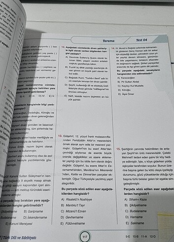  Puan yayınları 10. Sınıf turk dili ve edebiyatı 