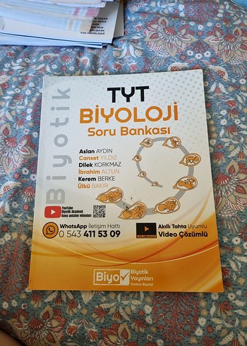 TYT Biyoloji Soru Bankası Video Çözümlü