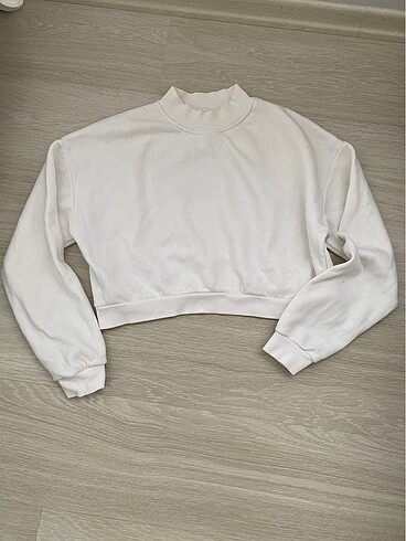 Addax beyaz yakalı sweatshirt