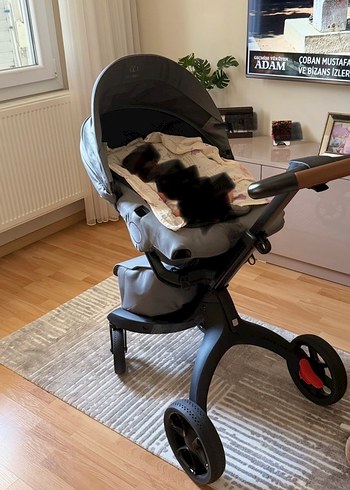 Stokke Gri Bebek Arabası - Görsel 5