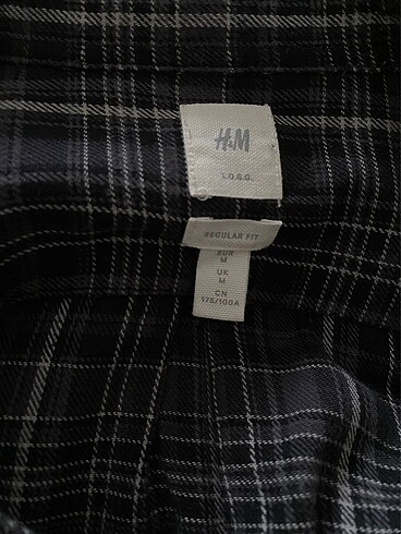 m Beden siyah Renk H&M Gömlek