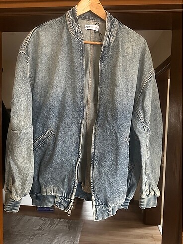 Oversize kot denim ceket