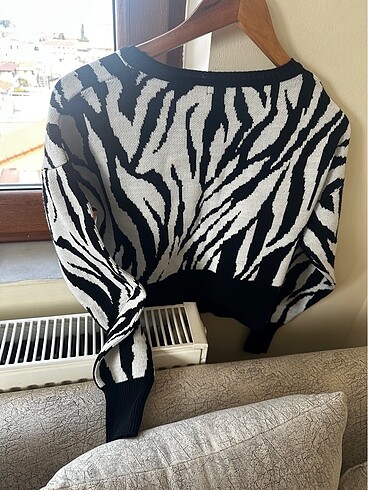 m Beden Crop kazak zebra
