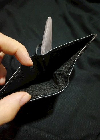 Parlak Siyah Minimalist Erkek Cüzdan - Görsel 5