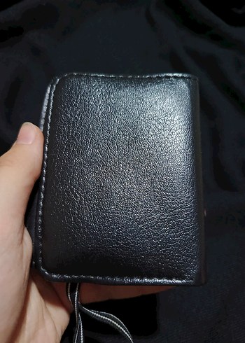 Parlak Siyah Minimalist Erkek Cüzdan - Görsel 6